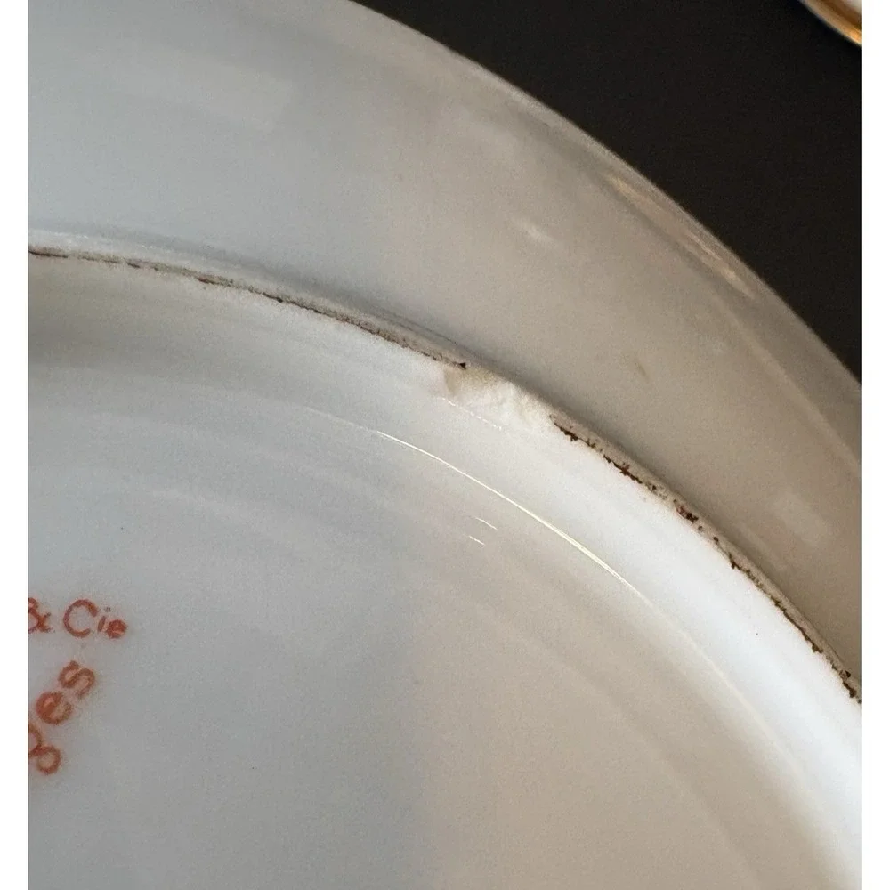Antique Limoges A Lanternier Set of 5 c1890s Artist Signed 7